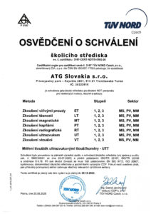 TUV NORD certifikát